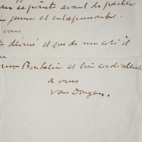 Kees Van Dongen voudrait dessiner Ida Rubinstein