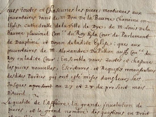 La chanoinie de Die très disputée.
