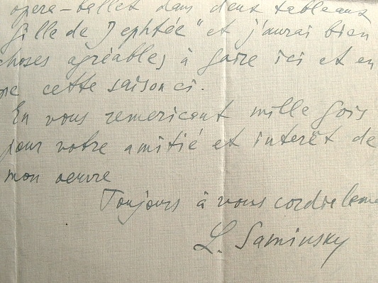 Lazare Saminsky termine son opéra-ballet, la Fille de Jephtée.