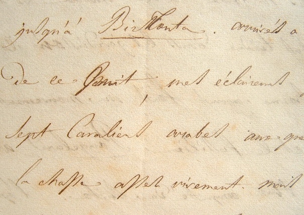 General Parchappe auf der Verfolgung arabischer Reiter.