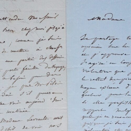 Deux lettres du géologue Constant Prévost