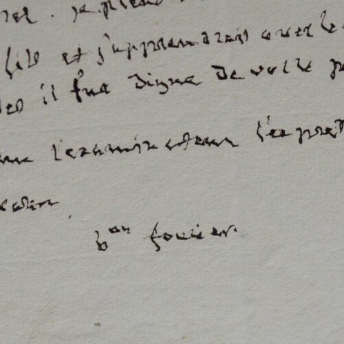 Le mathématicien et physicien Joseph Fourier recommande Laya