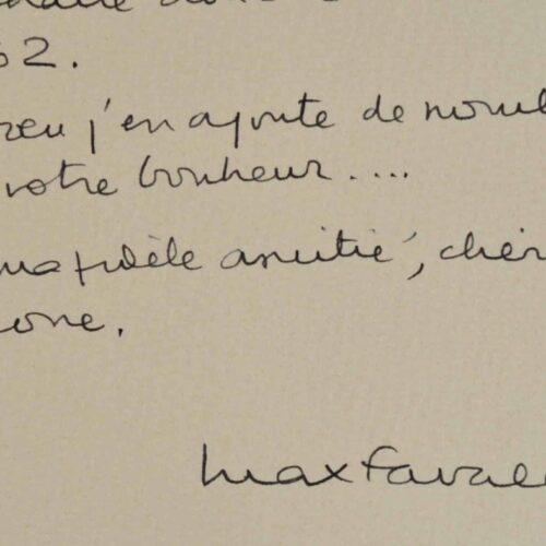 Les souhaits et les voeux de Max Favalelli.