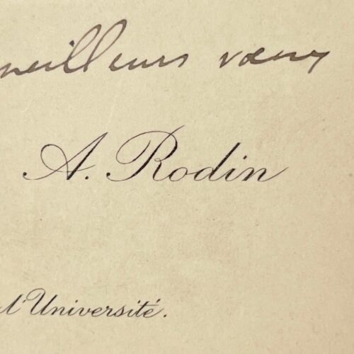 Les voeux d'Auguste Rodin