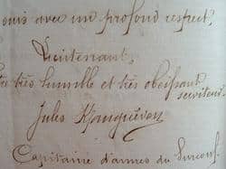 Lettre d'Aden du capitaine Kerangueven.