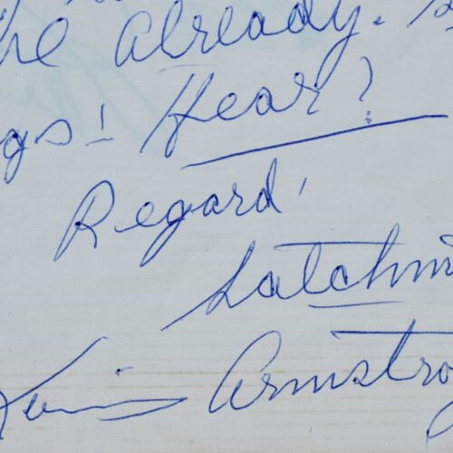 Louis Armstrong attentif aux nouveaux talents