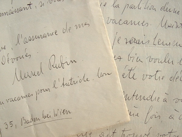 Marcel Rubin veut faire exécuter sa symphonie pour grand orchestre.