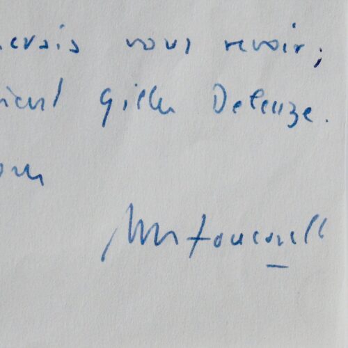 Michel Foucault va rencontrer Gilles Deleuze