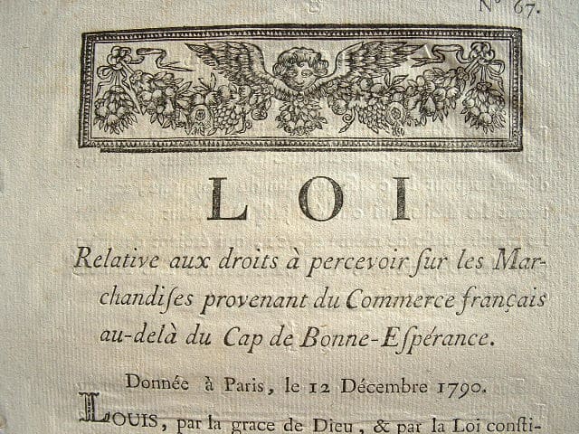 Nouvelle législation pour le commerce des Indes.