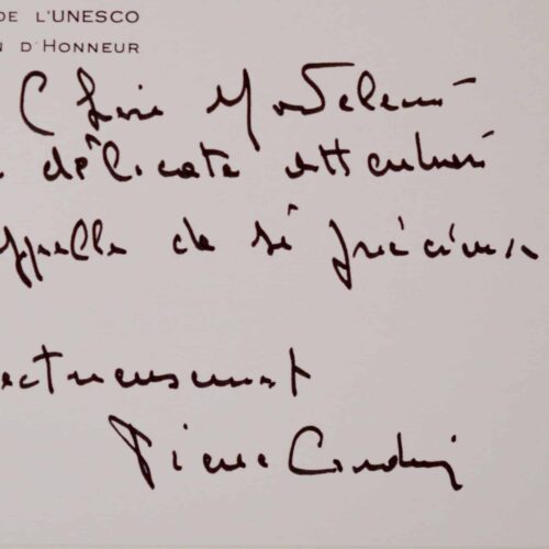 Pierre Cardin remercie Madeleine Chapsal