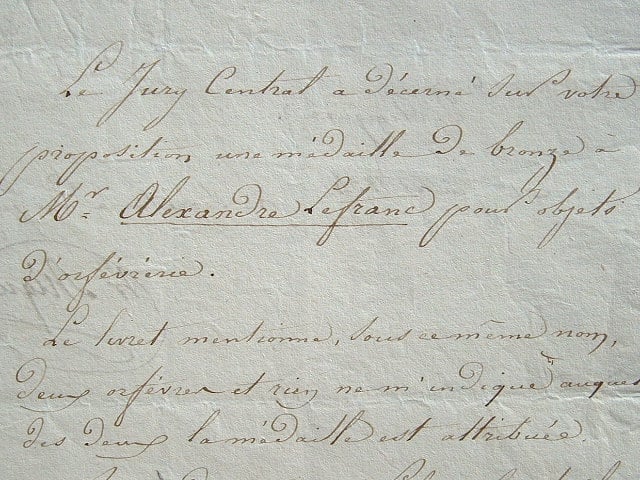 Pierre Henri Migneron et la récompense des orfèvres.