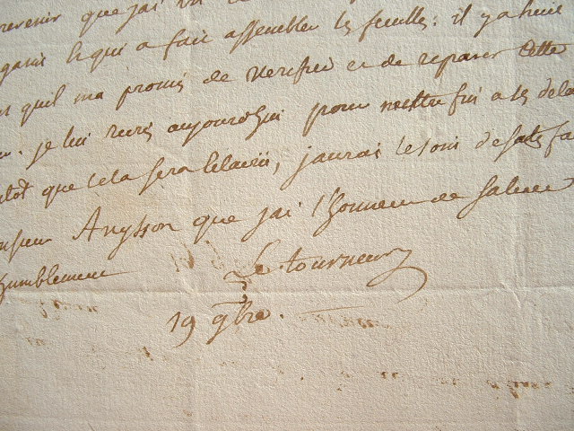 Pierre Le Tourneur fait rectifier une erreur.