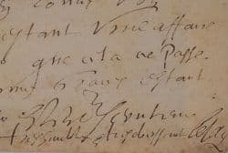 Rare lettre de 1636 de l'auteur de la Bible polyglotte, Guy-Michel Lejay.