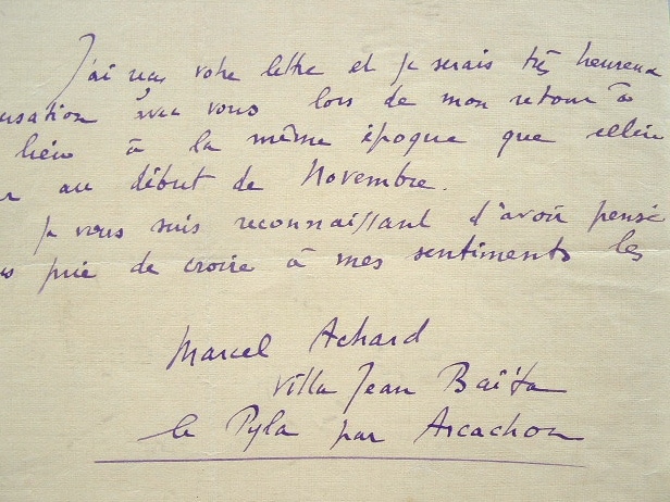 Rendez-vous avec Marcel Achard.
