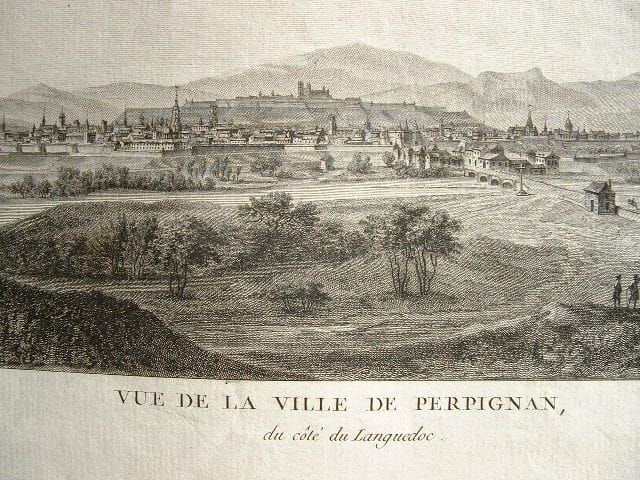 Série de vues animées de Perpignan au début du XIXe.