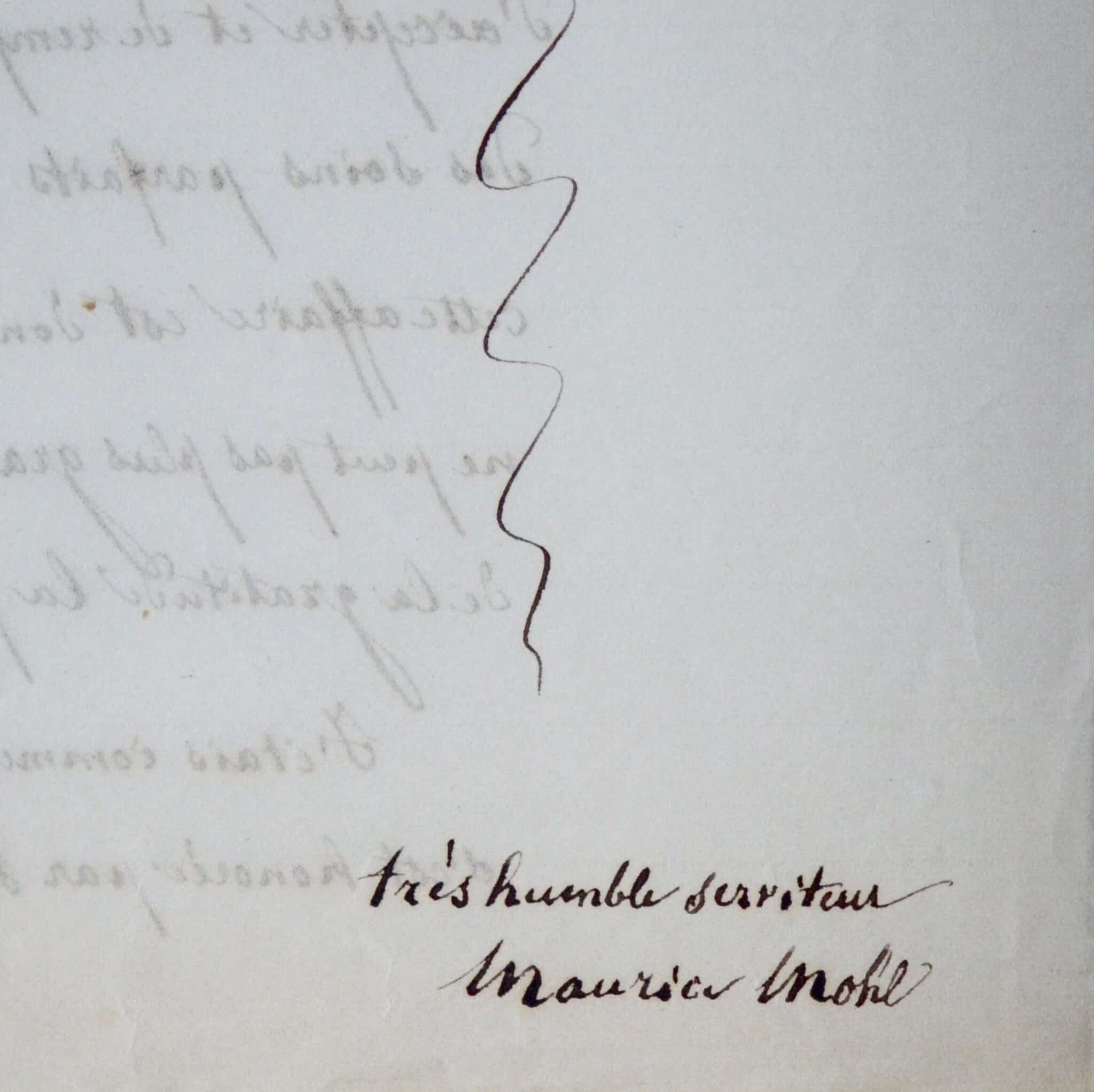 Succession de Jules Mohl, par son frère Maurice Mohl