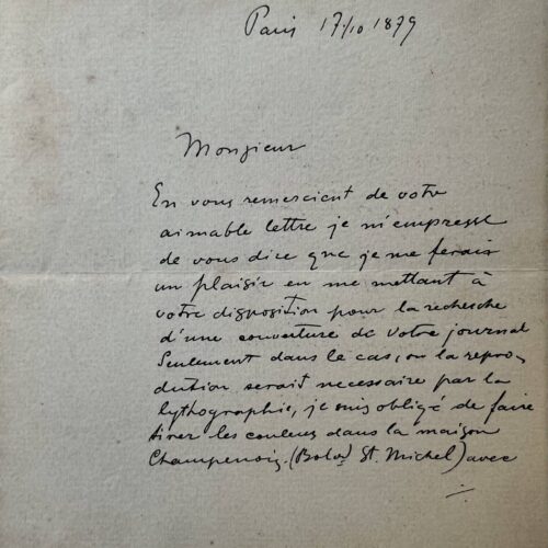Alfons Mucha propose ses services pour la couverture d'un journal – vue 2