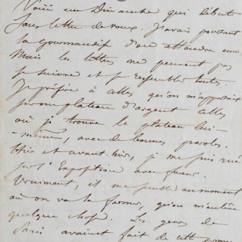 Amusante lettre illustrée de Georges Camuset – vue 2