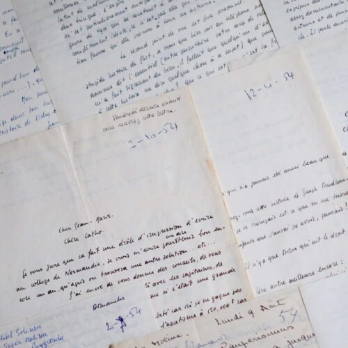 Belle correspondance de Laurent Hallier, évoquant son frère, Jean-Edern Hallier – vue 2