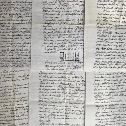 Belle correspondance du peintre André Strauss – vue 2