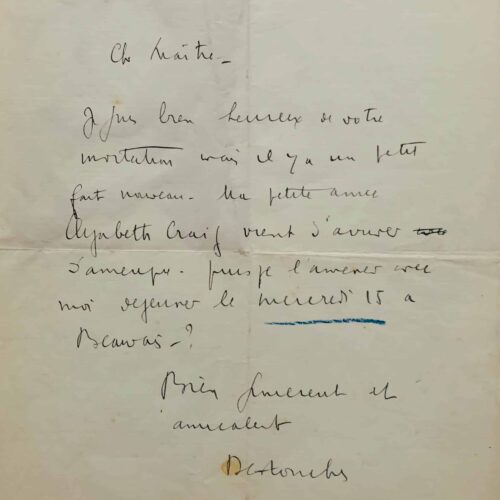 Céline reçoit sa maitresse Elisabeth Craig à Paris – vue 2