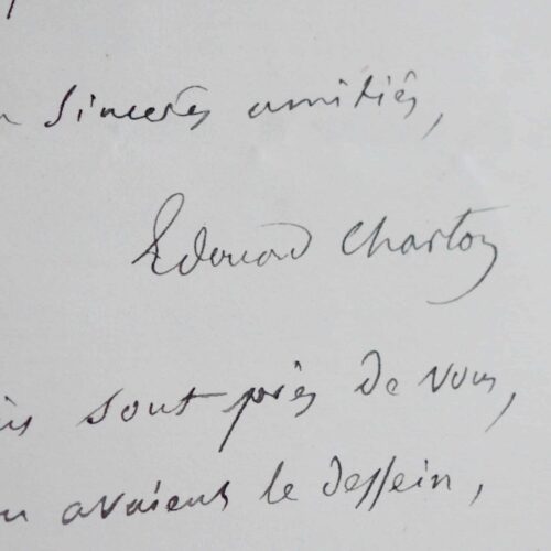 Correspondance de huit lettres d'Edouard Charton – vue 2
