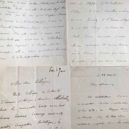 Correspondance de l'économiste Michel Chevalier sur le paupérisme & les aveugles – vue 2