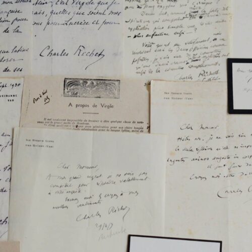 Correspondance du prix Nobel Charles Richet – vue 2