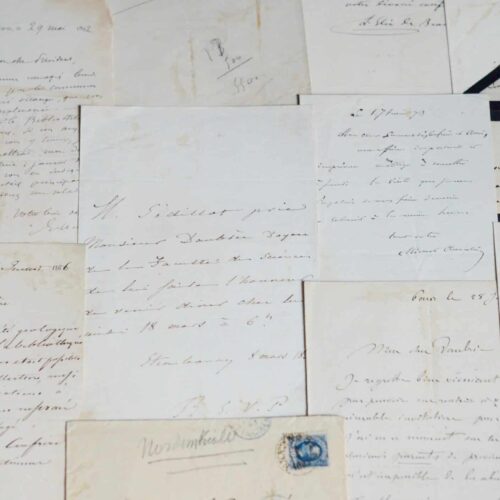 10 lettres adressées au géologue et minéralogiste Auguste Daubrée – vue 2