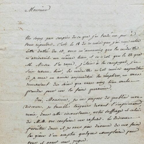 Etienne Vigée reçu à l'Académie de Montauban – vue 2