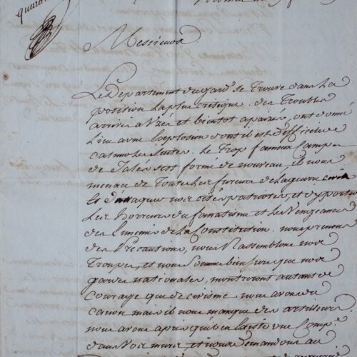 Intéressant document signé par Barbaroux, 1791 – vue 2