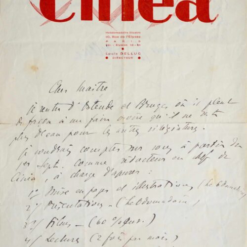 Louis Delluc, Cinéa et Lucien Wahl – vue 2