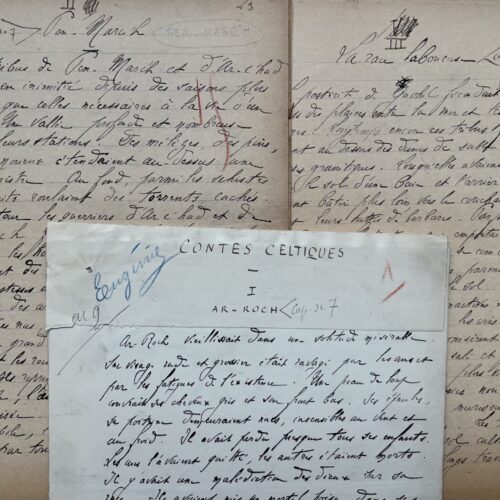Manuscrits de trois Contes Celtiques d'Yves Le Febvre – vue 2