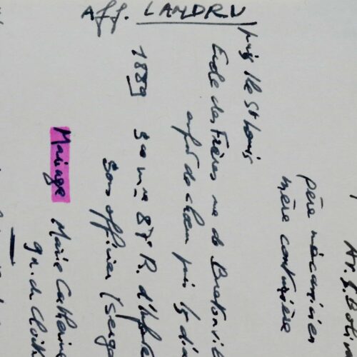 Notes d'Alphonse Boudard sur l'affaire Landru – vue 2