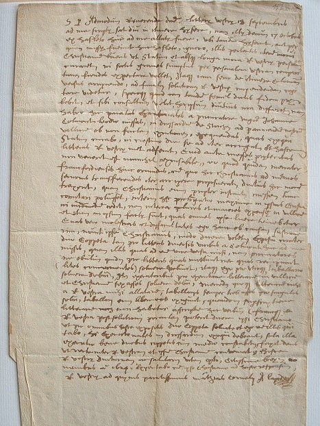 Rare lettre du bibliste Cornélius A Lapide. – vue 2