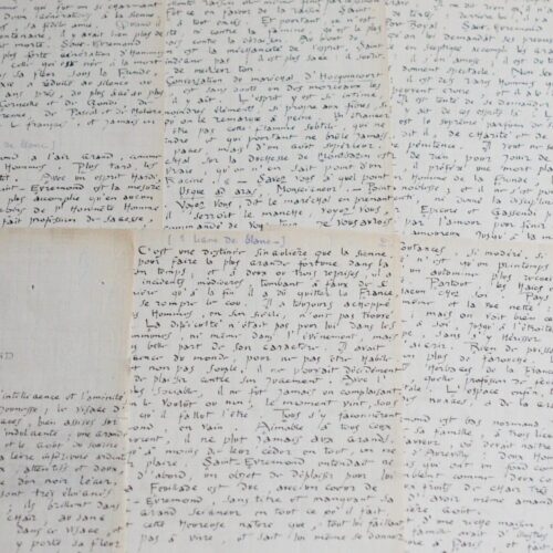 Beau manuscrit d'André Suarès sur Saint-Évremond – vue 2