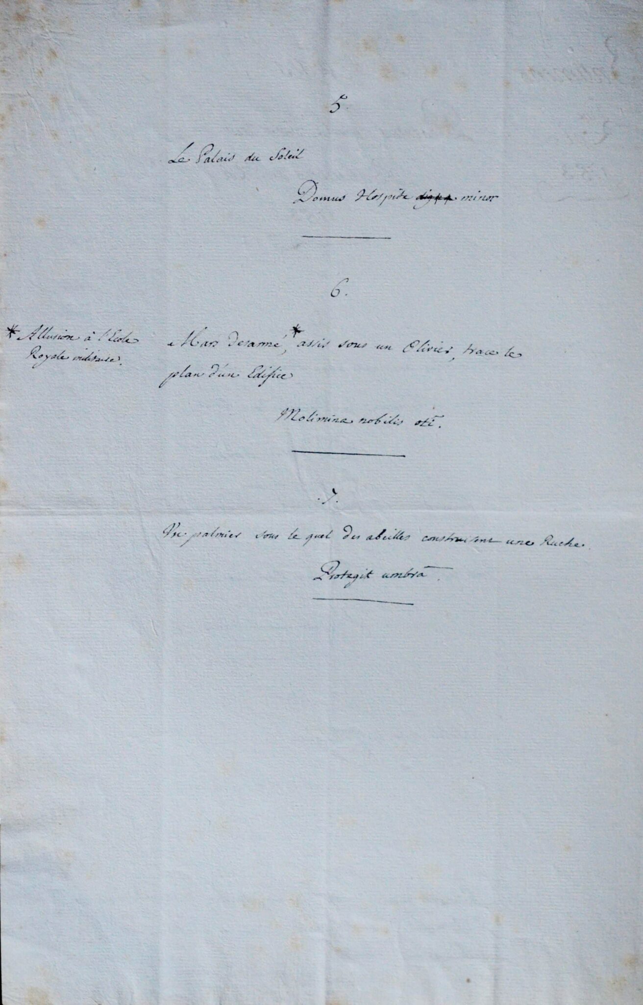 Jean-Pierre de Bougainville propose des devises pour le jeton du Roi – vue 3 Jean-Pierre de Bougainville propose des devises pour le jeton du Roi – vue 3