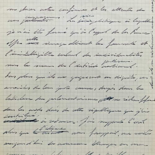 Extraordinaire lettre pleine d'amertume de De Gaulle à Malraux après la défaite électorale de 1953 – vue 2
