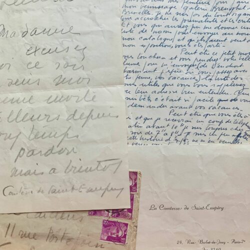 Consuelo de Saint-Exupéry paniquée avant son exposition de Bruxelles – vue 2