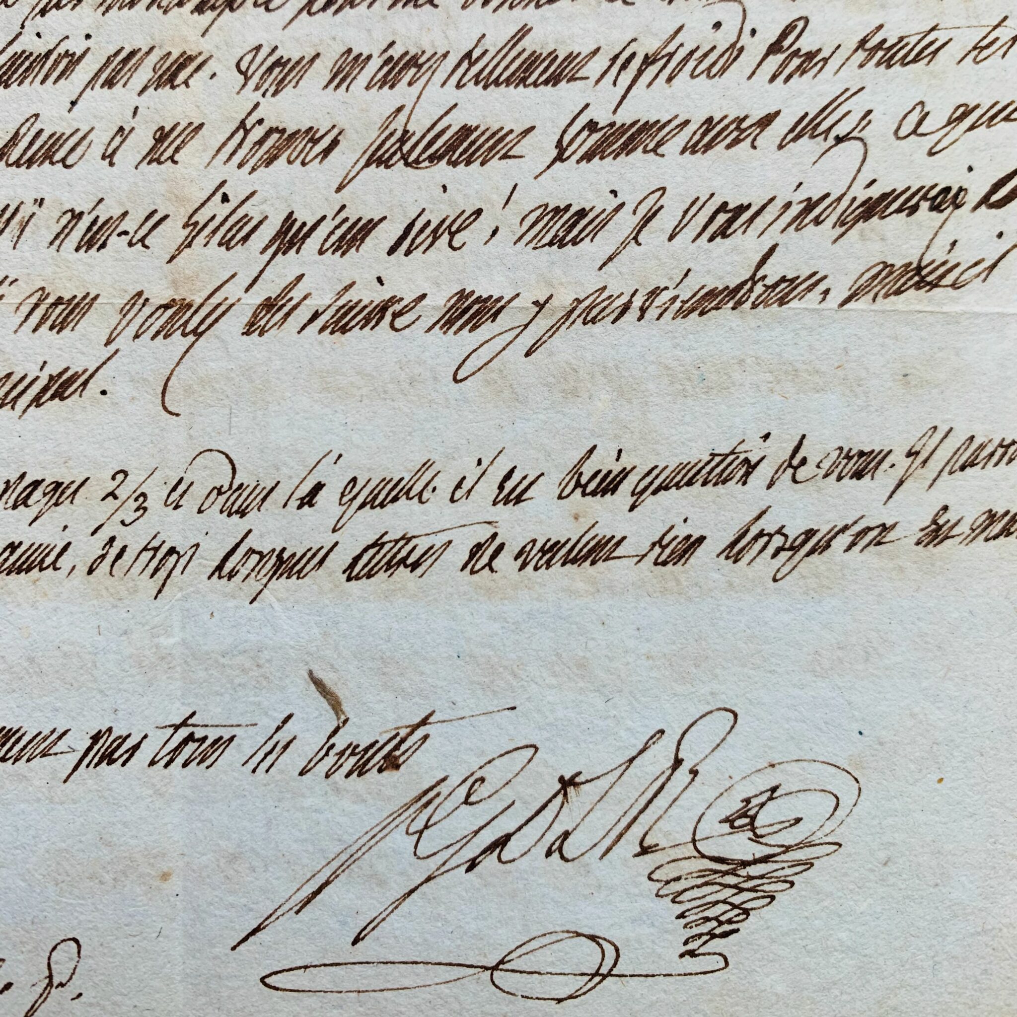 Carta de licitación de Grimod de La Reynière a Mademoiselle Feuchère