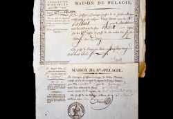 Deux documents émanant de la prison de Sainte-Pélagie sous l'Empire.
