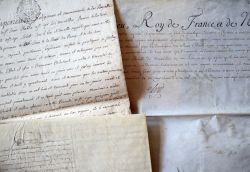 Documents du XVIIIe sur l'abbaye royale de Saint-Cyr à Versailles.