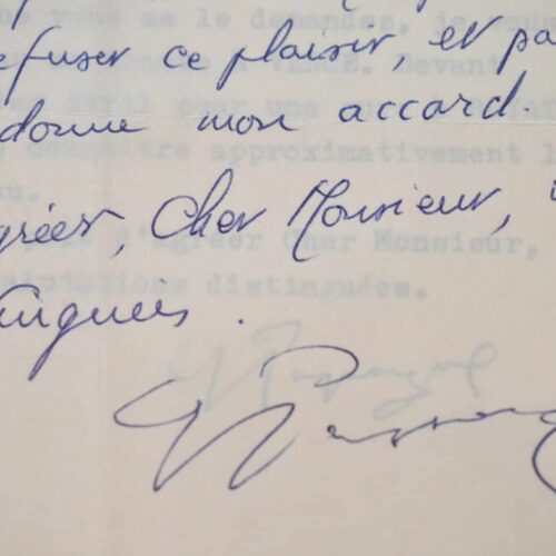 3 lettres du peintre surréaliste bulgare, Georges Papazoff.