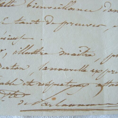 Ein wunderschöner Brief eines Librettisten an Henri-Montan Berton.