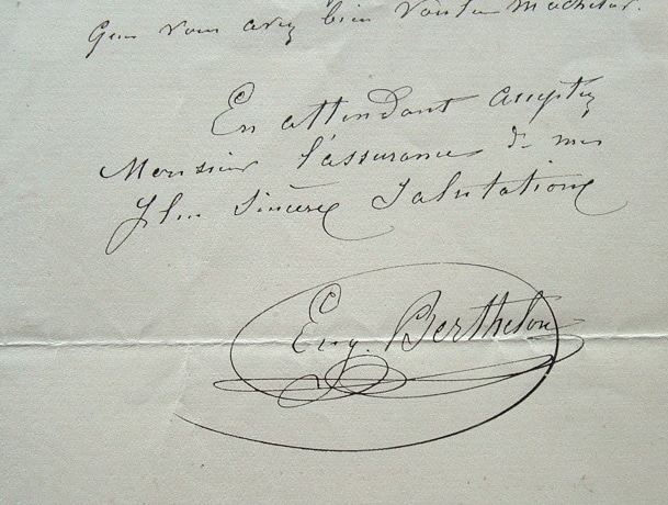 Eugène Berthelon trouve un acquéreur pour son dernier tableau.