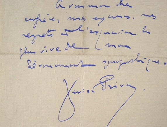 Le chansonnier Xavier Privas solidaire des victimes de l'inondation.