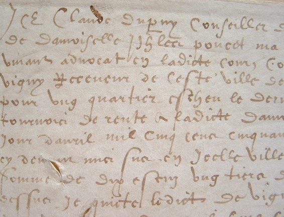 Claude Du Puy, jurisconsulte d'Henri IV, reçoit une rente.