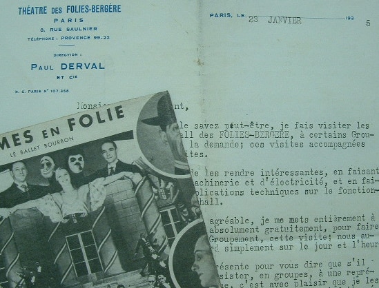 Paul Derval ouvre les coulisses des Folies-Bergère.