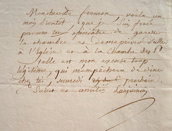 Lanjuinais retrouve son ancien condisciple de la Convention, Defermon.