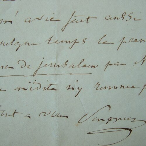 Pasquier. Brief an Pastoret bezüglich seiner Veröffentlichungen.